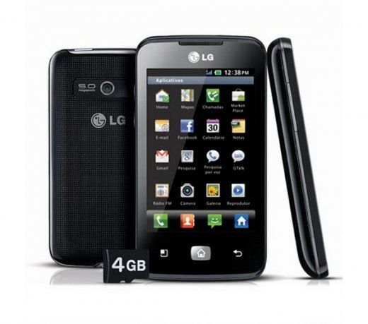 Smartphone LG Optimus Hub / 3.5" / 5MP / Android 2.3 / Wi-Fi